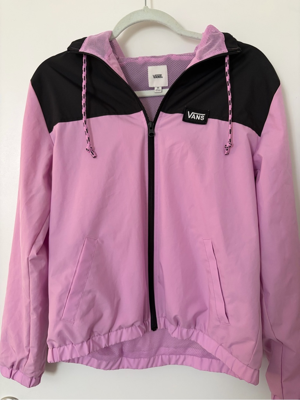 Vans Pink and Black Windbreaker Jacket